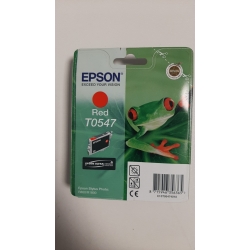 Epson T0547- oryginalny tusz, red